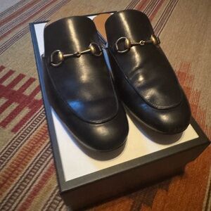 Men's Gucci Black Leather Loafers